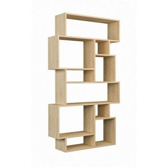 Dmora Dmora - Libreria Gacrux, Scaffale da ufficio, Mobile portalibri, Biblioteca, 96x26h169 cm, Quercia, con imballo rinforzato, con imballo rinforzato