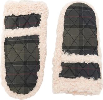 Barbour Marnie Tartan Waterproof Mitts - Dames - Handschoenen - Veelkleurig - M - Polyester - Accessoires