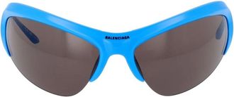 Balenciaga Sunglasses, unisex, Blue, Size: ONE SIZE Oversize Sunglasses