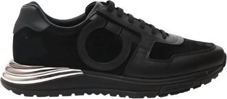 Ferragamo Mens Rainbow Running Sneakers In Black