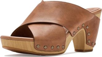 Kork-ease Gracie Womens Slide Shoes Dark Tan (cognac) : 10 M, Leather