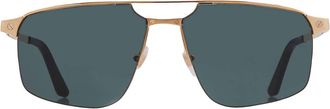 Cartier Santos de Cartier Green Navigator Mens Sunglasses CT0385S 002 60