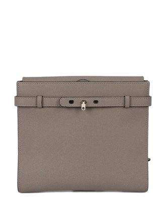 Valextra buckle leather crossbody bag - Neutrals