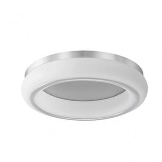 Fabrilamp Plafon Paris 48w 3000-4000-6500k Blanco/plata 4080 Lm 12x55x55 Cm C/remoto, Memoria Y Reg.intensidad