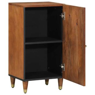 Berkfield Home Sideboard 40x33x75 cm Solid Wood Mango in Brown | Size: 40 x 33 x 75 cm