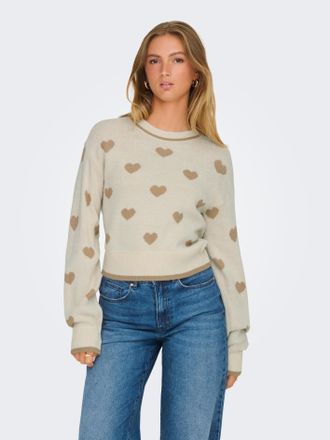 Jacqueline de Yong Rundhalspullover »JDYROMANCE L/S JACQ. PULLOVER KNT NOOS«