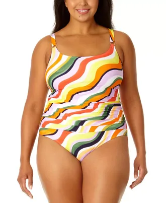 Anne Cole Lingerie Maillot One-Piece Womens Multi Stretch Swimsuits GBO2291