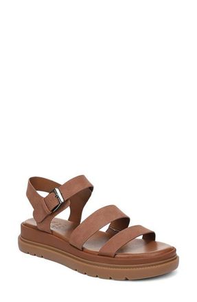 Naturalizer Avenue Ankle Strap Platform Sandal in Walnut Wake at Nordstrom, Size 8.5