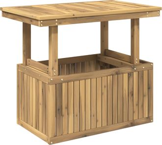 vidaXL Mesa De Caf&eacute; De Jard&iacute;n De Madera De Acacia Altura Ajustable Vidaxl