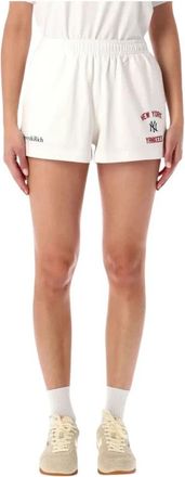 Sporty & Rich Homerun Disco Short - Dames - Bermuda - Wit - L - Katoen - Korte Broeken