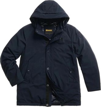 Blauer Parka larga con capucha Chester - Coats - Hombre - Azul - 2XL
