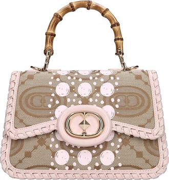La Carrie Monogram Tas - Dames - Handtassen - Roze - ONE Size - Leer - Tassen