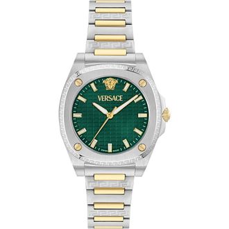 Versace Greca Pulse Two-Tone Bracelet Watch, 36mm in Two Tone at Nordstrom