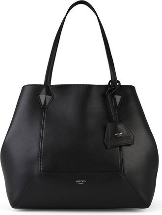 Jimmy Choo London Diamond Black Leather Bag