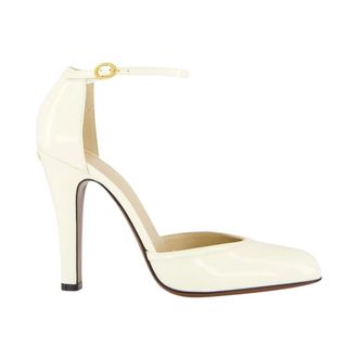 Valentino Garavani Ivory High-Heel Ankle Strap Sandals