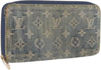 Louis Vuitton Pre-owned Canvas Wallet - Dames - Vintage Accessoires - Blauw - ONE Size - Vintage