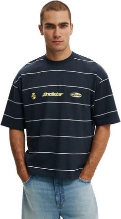 Cotton On Mens Cropped Fit Graphic T-Shirt in True Navy Vintage White at Nordstrom, Size Medium