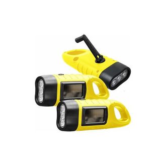 OEM Juego De 3 Linternas Led Recargables, Linterna Solar Recargable Con Asa Para Senderismo, Linterna Con Dinamo, Linterna Con Manivela Para Uso En Exteri