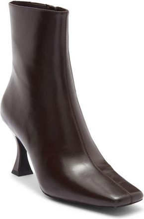 Jeffrey Campbell Chekmat Square Toe Bootie in Brown at Nordstrom, Size 6.5
