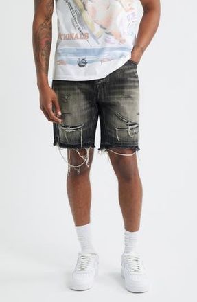 Billionaire Boys Club BB Cadet Crater Black Distressed Cutoff Denim Shorts at Nordstrom Rack, Size 38
