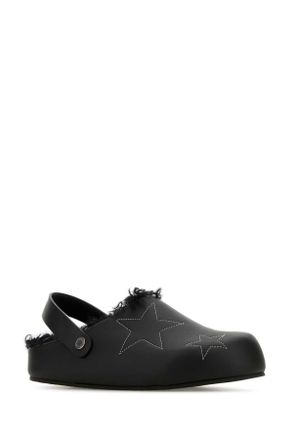 Stella McCartney 810443ap00p0 1000 Black Slippers Flat Shoes