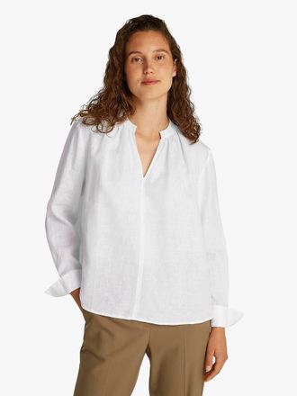 Tommy Hilfiger Linnen blouse met v-hals