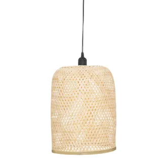 Atmosphera L&aacute;mpara Colgante ali Natural D28 Beige En Bamb&uacute; - Beige