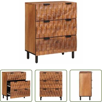 vidaXL vidaXL Credenza in legno mango - Credenza Finitura Marrone Acacia 60 x 33 x 75 cm