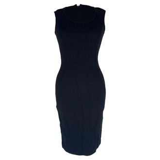 Emporio Armani Midi Dress in Black Polyamide