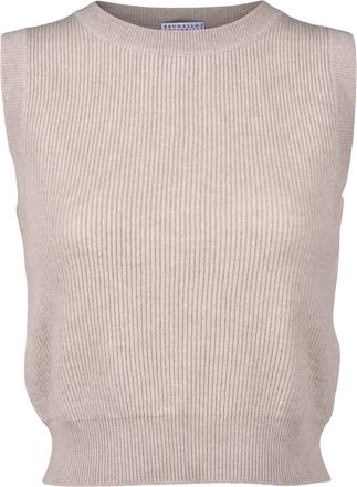 Brunello Cucinelli Natural Cashmere Womens Sweater