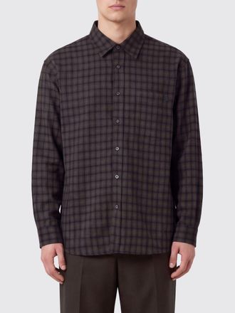 Dunst Camicia relaxed fit in cotone a quadri Vichy con tasca a toppa