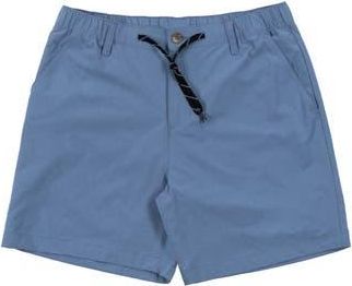 Burnside Zip Front Elastic Waist Performance Shorts in Dusty Blue at Nordstrom Rack, Size Xx-Large