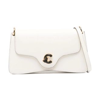 Coccinelle Shoulder Bags, female, White, Size: ONE SIZE Flap Shoulder Bag