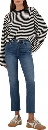 Kut from the Kloth Reese High Rise Ankle Straight Jeans In Intuition