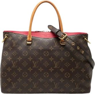 Louis Vuitton Pre-owned Pallas Tote Bag - Dames - Vintage Shopper - Bruin - ONE Size - Vintage