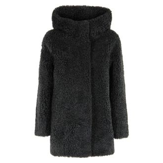 Roberto Ricci Design Lamb Hood Jacket - Jackets - Mujer - Negro - 2XS