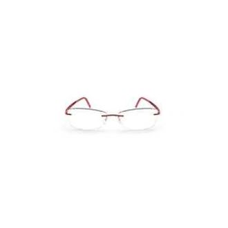 Silhouette Accessoires, Dames, Rood, ONE Size, Blend 5555 Optical Frame