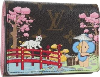 Louis Vuitton Pre-owned Vintage Monogram Canvas Portemonnee - Dames - Vintage Accessoires - Bruin - ONE Size - Vintage