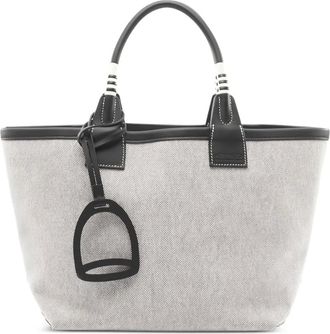 Hermès Borsa tote 25 Steeple toile-H 2023 - Grigio