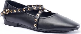 Cecelia New York Womens Mercy Shoes In Black Leather