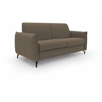 Divani.Store Divani.store - Scarlet Divano letto in tessuto misto cotone impermeabile T19 215 cm (mat.160x197) marrone
