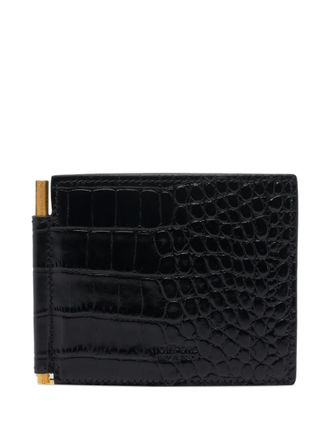 Tom Ford logo wallet - Zwart