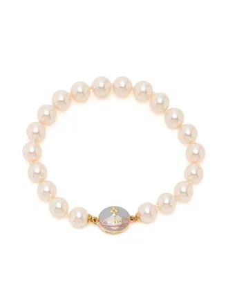 Vivienne Westwood Pearl Bracelet with White
