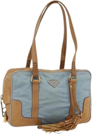 Prada Pre-owned Shoulder Bags, female, Blue, Size: ONE SIZE Pre-owned Vintage Shoulder Bag