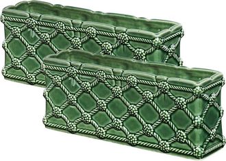 Juliska Set of 2 Berry & Thread Petite Rectangular Parterre in Basil at Nordstrom