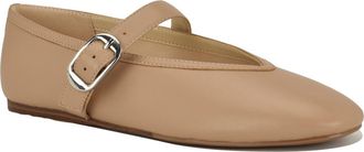 Nine West Vancee Mary Jane Flat in Light Natural at Nordstrom, Size 7.5
