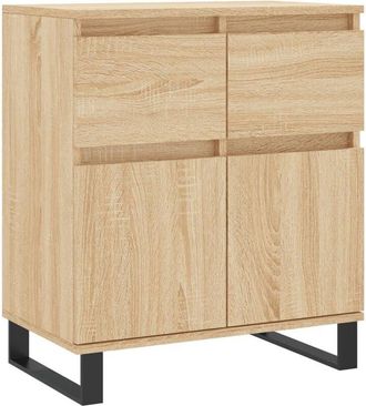 vidaXL Sideboard Sonoma Oak 60x35x70 cm Engineered Wood vidaXL