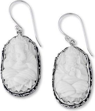 Samuel B. Sterling Silver Elephant Earrings in White at Nordstrom Rack