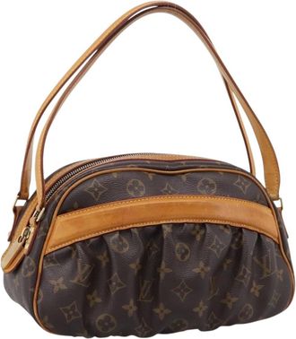 Louis Vuitton Clara Handbag Monogram Canvas Brown Canvas Handbag (Pre-Owned)