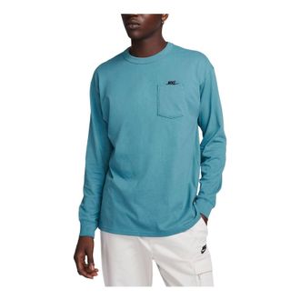 Nike Sportswear Premium Essentials Long-sleeve Pocket T-Shirt Blue DR7930-440